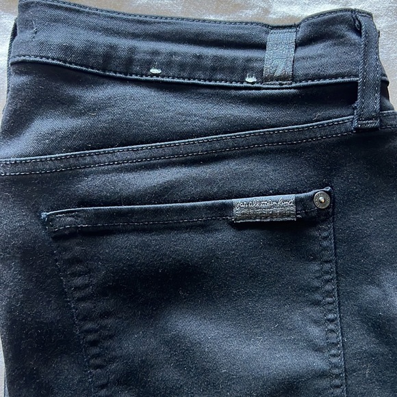 7 For All Mankind - Black Skinny Ankle Jeans - Picture 2 of 5